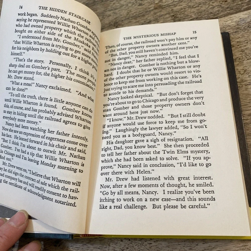 Book 1 & 2 Grosset Dunlap Nancy Drew The Secret Old Clock HC 1987 Carolyn Keene